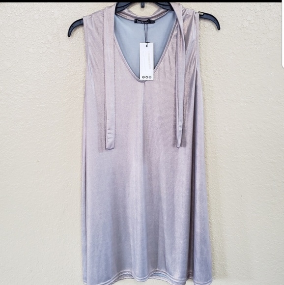 BooHoo Swing Dress Aeryn Tie US 6 Holiday Party - Picture 2 of 8